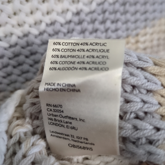 NEW Free People Devon Stripe Crop Sweater In Gray, Small - Picture 3 of 6